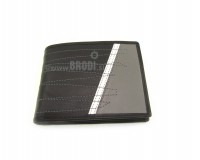 Moška denarnica Marko - črno siva z belo črto