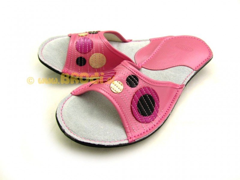 Ajda Open Toe Pink with Circles