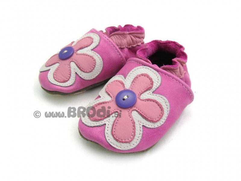 Brodies Pink Flower and Button
