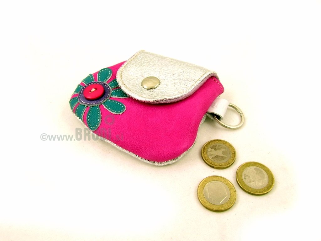 Coin Purse with Flower