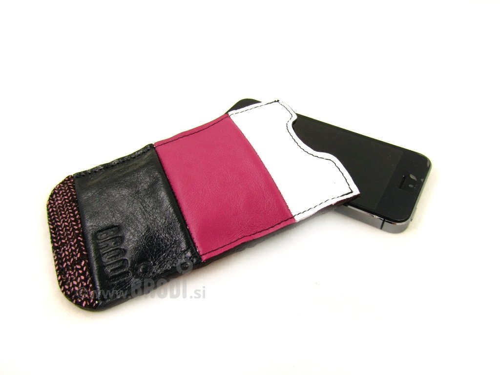 Phone Case Black, White and Pink