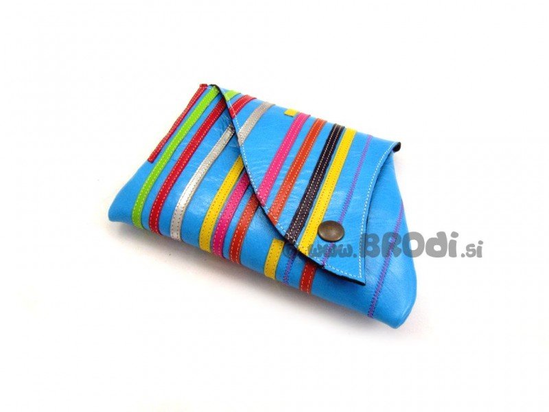 Little Purse Blue with Stripes