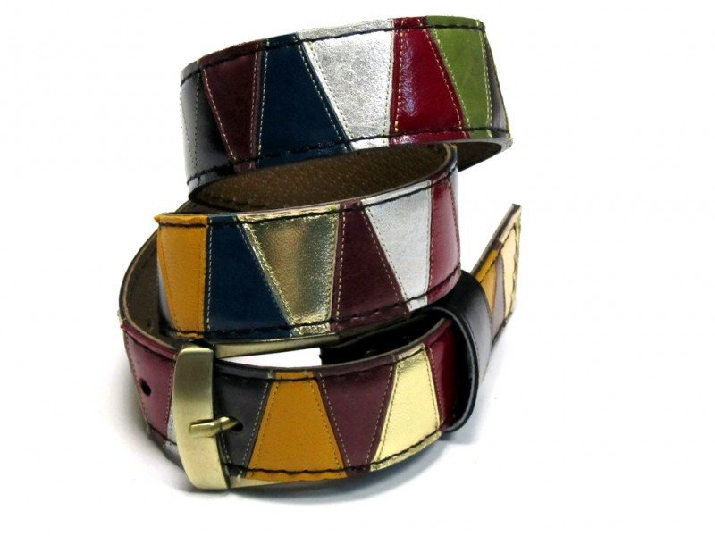 Leather Belt Kiri Cubes