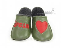Natural Fur Slippers Mrasko With Name