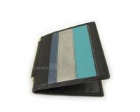Moška denarnica na klipsno Jon - sestavljena z modro