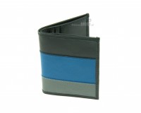 Usnjena majhna moška denarnica Optimus  modra zavist